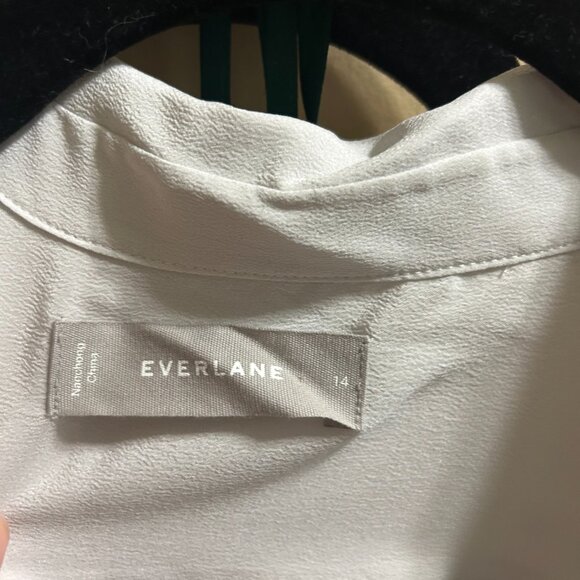 NWOT Everlane 100% Silk Buttondown Shirt - Picture 3 of 7